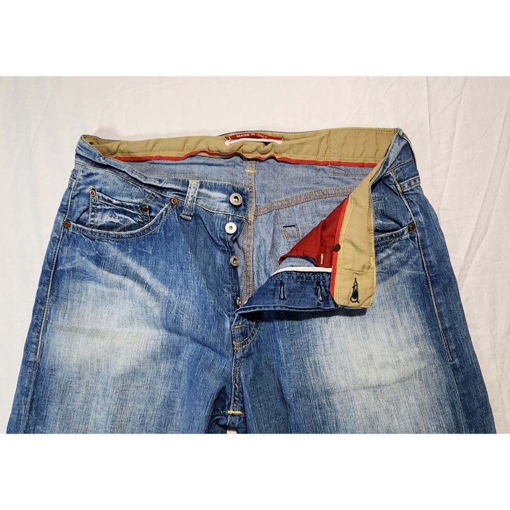 RA-RE Jeans Mens 32x34‎ Blue Distressed Regular Bootcut Modern Denim